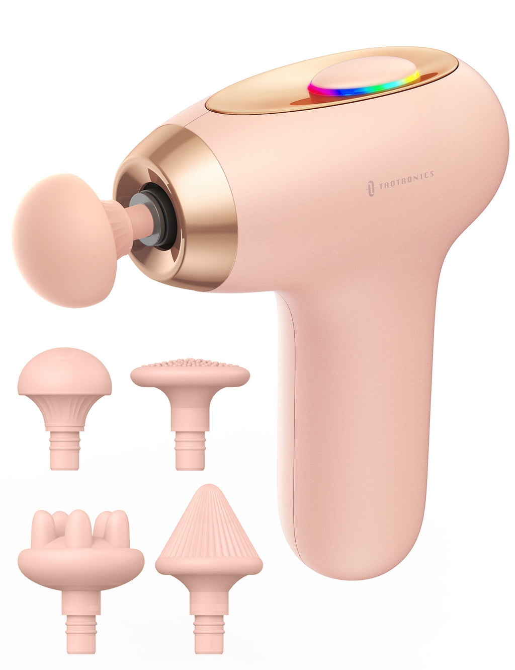 TaoTronics TT-PCA006 Portable Mini Massage Gun, Quiet Deep Tissue Massager for Everyday Muscle Relief