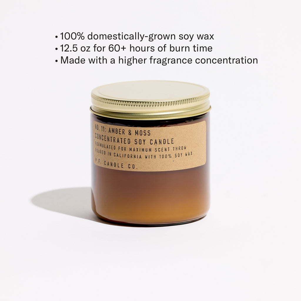 Amber & Moss – Large Concentrated Candle
