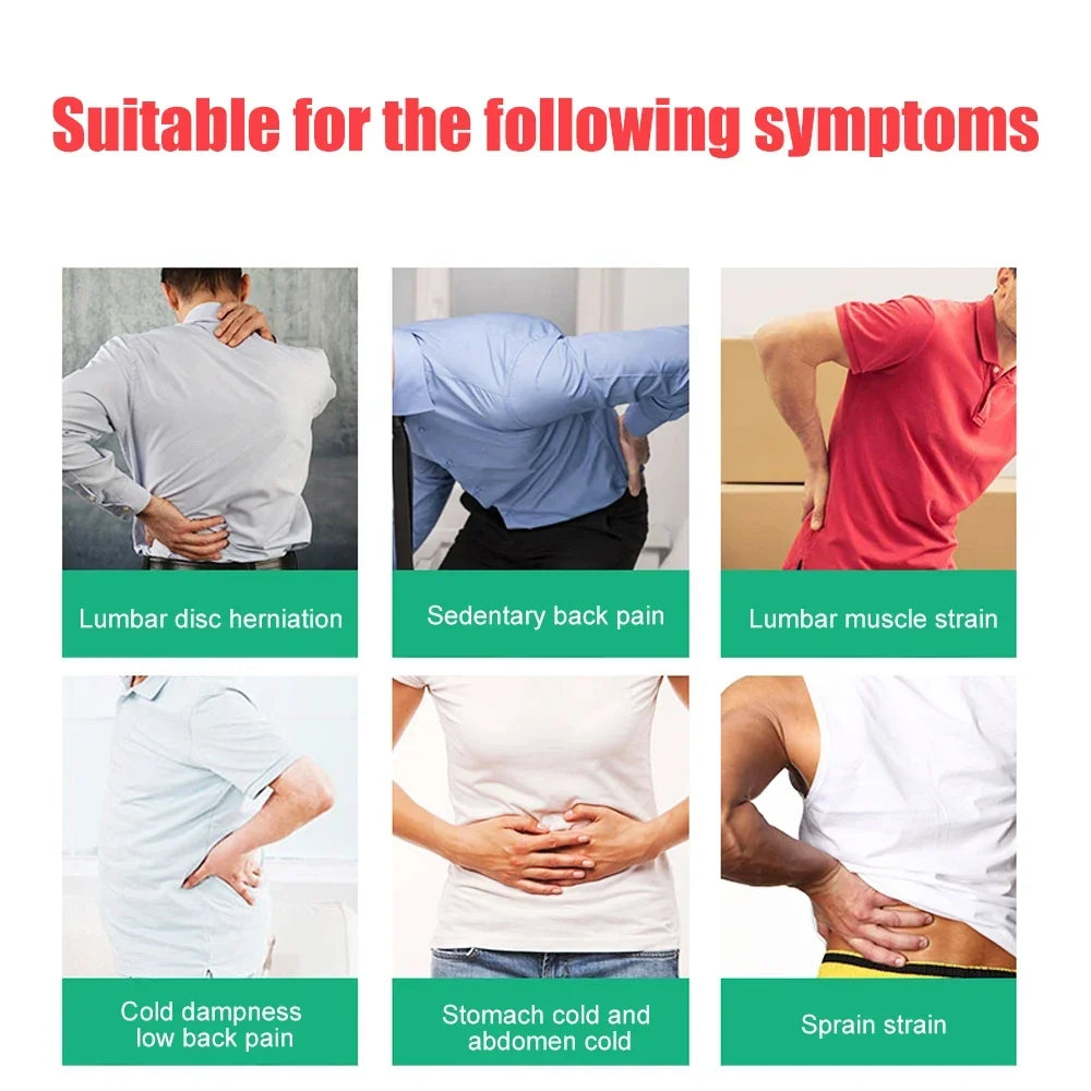 Magnetic Self-Heating Lumbar Support Belt – Back Pain Relief